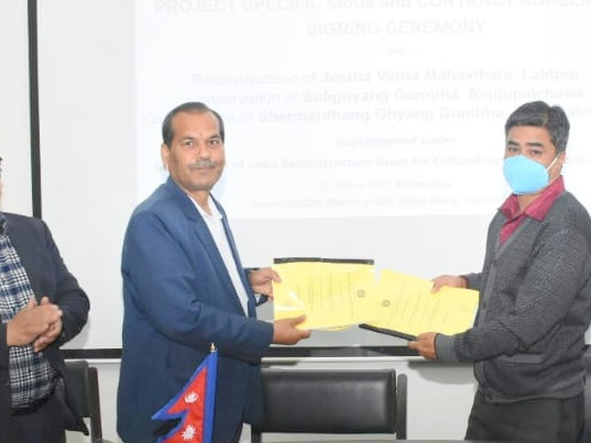 सम्पदा पुनर्निर्माणमा भारतले थप साढे २४ करोड सहयोग गर्ने